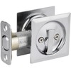 Kwikset 335SQT-26D Square Privacy Pocket Door Lock Satin Chrome Finish