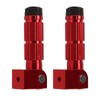2Pcs Motorcycle Foldable Foot Pegs M8 Antislip Aluminium Alloy Universal