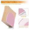 YETTASBIN Pink Napkin Holder for Table, Acrylic Upright Non Slip