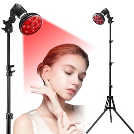 Aumtrly Red Light Therapy Lamp for Body and Face Use, 660nm Red Light and 850nm Near Infrared Light Combo, 36W Red Light Therapy Device with Stand (15-61in)