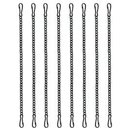 8 Pcs 20 Inch Stained Glass Window Hanging Chain - black Hanging Chain, Window Art Decor, Patio Garden Outdoor Decorative Hanging Glass Panels Chains