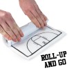 Crown Sporting Goods Basketball White Dry-Erase Roll-up Strategy Clipboard Sheet