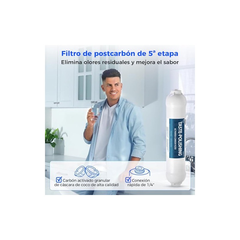 iSpring F9K Filtro de Repuesto para Ósmosis Inversa Alcalina de