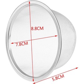 Silver Tea Infuser Mesh Strainer, Tea Strainer for Teapot Replacement Part Tea Strainer Stainless Steel Teapot Filter For Coffee Tea Pot Tea Accessories(7cm)