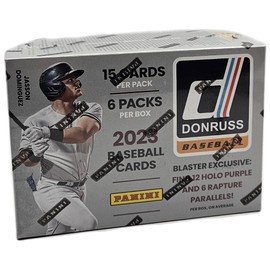 2023 Panini Donruss Baseball Factory Sealed 6 Pack Blaster Box - 90 Baseball Trading Cards