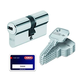 Abus Door Cylinder/Lock with Key, silver, 37756
