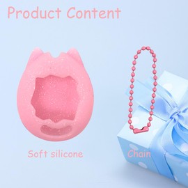 Silicone Shell Cover for Tamagotchi Original, Travel Storage Case Compatible with Tamagotchi Digital Pet Accessories(Only Case) (Pink)