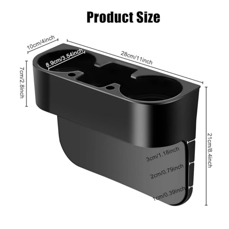 Unbranded Car Seat Seam Wedge Cup Holder Cell Phone Holder