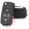 Aichiyu Flip Remote Key Fob Replacement for Volkswagen VW Jetta