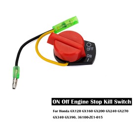 ON OFF Engine Stop Switch Fit for HONDA GX120 GX160 GX200 GX240 GX270 GX340 GX390 Engines, 36100-ZE1-015 Switch