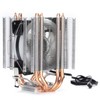 CPU Air Cooler Dual Tower 4 Heatpipes LED Light CPU