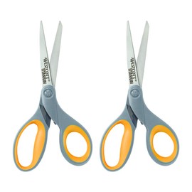 Westcott Straight Titanium Scissors with New Handle Design, 8"", 2-Pack (13901)