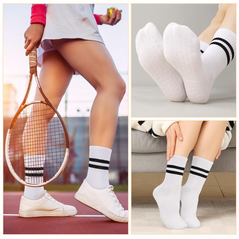 Apricitie Women's Non-Slip Socks, Stopper Socks, Yoga Socks with Handles,