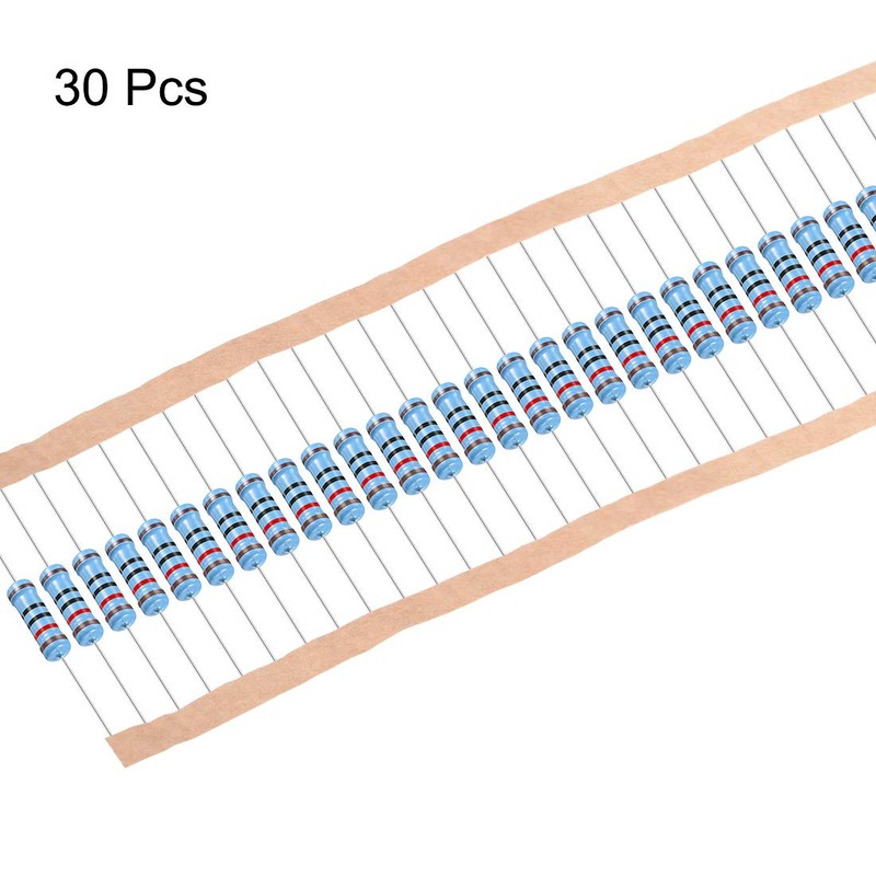 sourcing map Pack of 30 Metal Film Resistors 120 Ohm