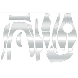 CUSTOM SEAT.JP ARMOR YOROI 25 ANTARES Custom Decal Anti-Scratch Protection Bait Reel Custom Clear (Right Handle)