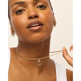 PAVOI 14K Yellow Gold Plated Floating Astrology Pendant Necklace for Women | Horoscope Layered Necklace | Zodiac Necklace Gifts | Gemini Necklace