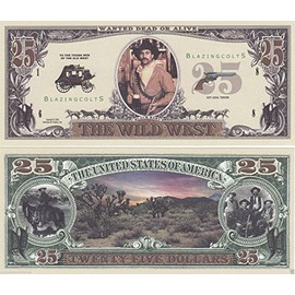 American Art Classics Wild West Novelty Money - (Pack of 50 Bills)