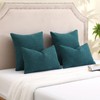 FUTEI Pack of 2 Teal Green Boucle Accent Decorative Throw