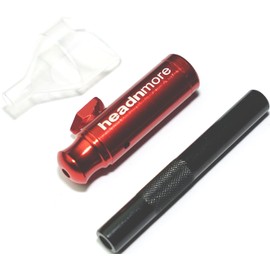 HEADNMORE® HM5RBT Dispenser (Red) with Tube (Black) and Funnel Snuff Bottle Dispenser Dispenser Sniffer