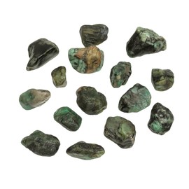 GEMKORA 250 cts. Natural Green Raw Emerald Gemstone and Rough Crystals Rock Jewelry Making Supplies, Heart Chakra, Healing, ART-CRAFTS-DIY Stone, Success Crystal, Love Stone