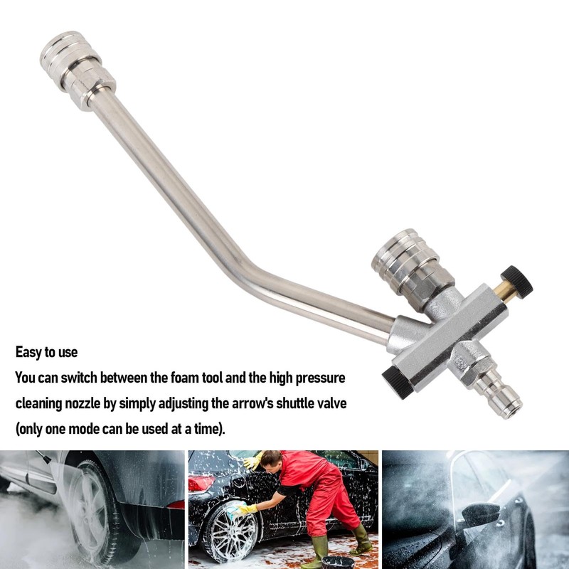 Luocute Foam Cannon Dual Connector Accessory, 6000psi Pressure Washer Double