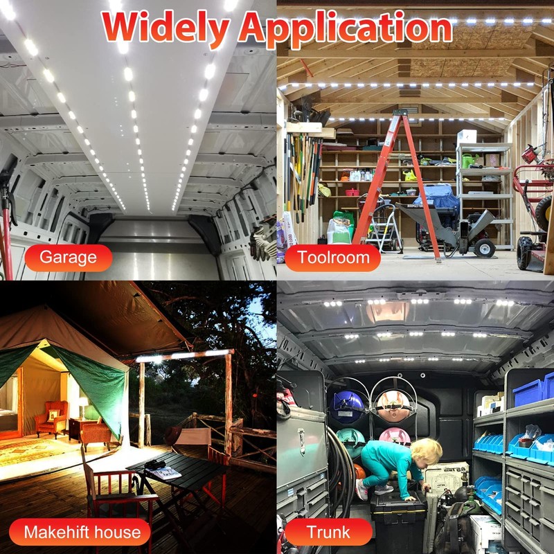 12V 120 LEDs Van Interior Light Kits, Module Ceiling Lamp