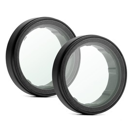 GEPULY UV Filter Lens Cover for Gopro Hero 3 3+ 4 Silver Black Accessories, Optical Glass HD Protective Lens Replacement Multi-Layer Coatings Anti-Scratch Protector 2-Pack for Gopro Accessory