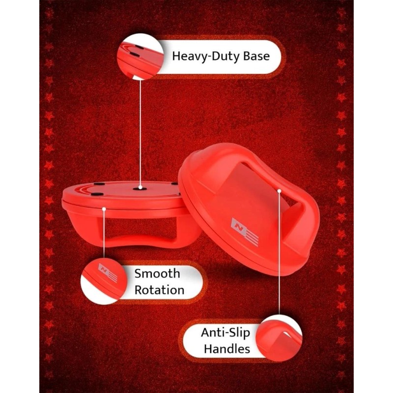 WOD Pushup Rotating Handles Non Slip Grip Swivel Base Push