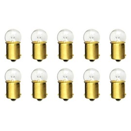 CEC Industries #63 Bulbs, 7 V, 4.41 W, BA15s Base, G-6 shape (Box of 10)