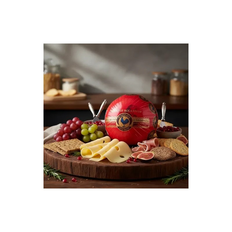 Queso De Bola Edam 1.5kg Gallo Azul Envío Gratis