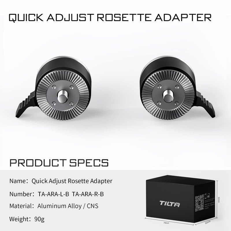 Tilta Left Side Quick Adjust Rosette Adapter Filmmaking Kit Compatible