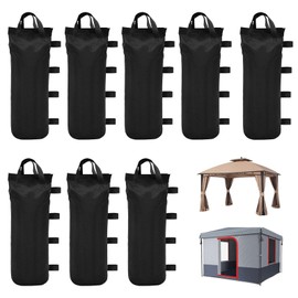 Pack of 8 Sandbags for Weighting, 800D Gazebo Weights, Tent Sandbag Weight 50 x 20 cm, Weights for Gazebo, Pergola Sandbag, Weight Bag, Oxford Fabric for Gazebo, Garden, Beach, Tent, 9-12 kg