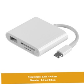 Mikinona USB Type Adapter Card Reader USB Memory Reader for Fast Data Transfer for Phones Tablets and Computers