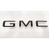 Auto Front & Rear GMC White Black OVERLAY Emblem Badge