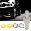 Fuel Pressure Sensor T Fitting Adapter with 2 x Plastic
