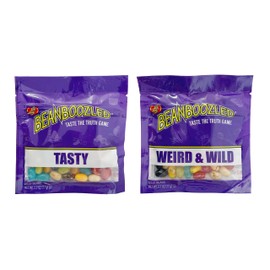 Jelly Belly BeanBoozled Taste the Truth game Refill packs – 1 x Tasty jelly bean bag (2.7oz), 1 x Weird and Wild jelly bean bag (2.7oz) – Includes BeanBoozled’s 2 new flavors