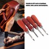4 Pcs Leather Edger Leather Edge Chamfering Knife Sharpener Hand