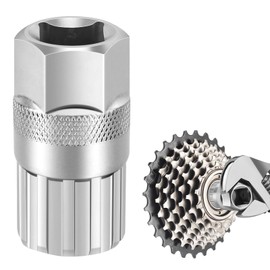 poeland Bicycle Freewheel Remover, Bicycle Cassette Tool, Sprocket Puller Tool for Removing Cassettes & Sprockets, Compatible with Shimano Freewheel