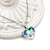 Yongxu Abalone Shell Heart Pendant Necklace with Mustard Seed |