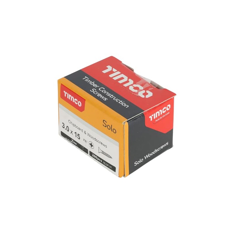 TIMCO Solo Chipboard & Woodscrews - PZ - Double Countersunk