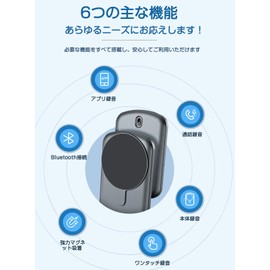 AI Voice Recorder, Translation, 64 GB, One Button Recording, Call Recording, Summary Making, Mind Map, IC Recorder, Bluetooth Connection, Congratulatory Recording, Simultaneous Translation, Letter