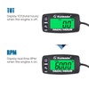 Runleader Gas Engine Hour Meter, Maintenance Tachometer for Riding Lawn