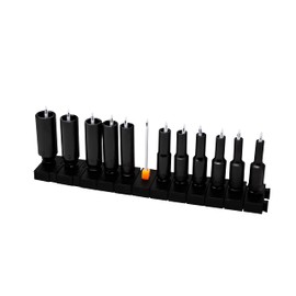 ToolBox Widget - Socket Organizers 1/4" | Includes 12 Modular Socket Organizers and 6 Spacers | Simple and Effective Tool For Socket Organization SIZE STEMS NOT INCLUDED 1 Pack