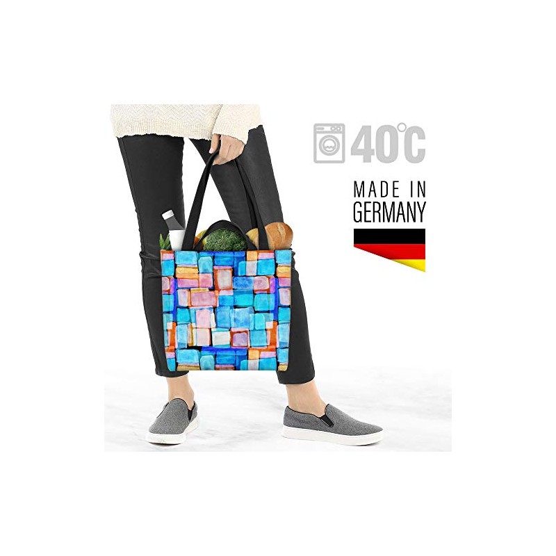 VOID Colourful Squares Shopping Bag 33 x 33 x 14