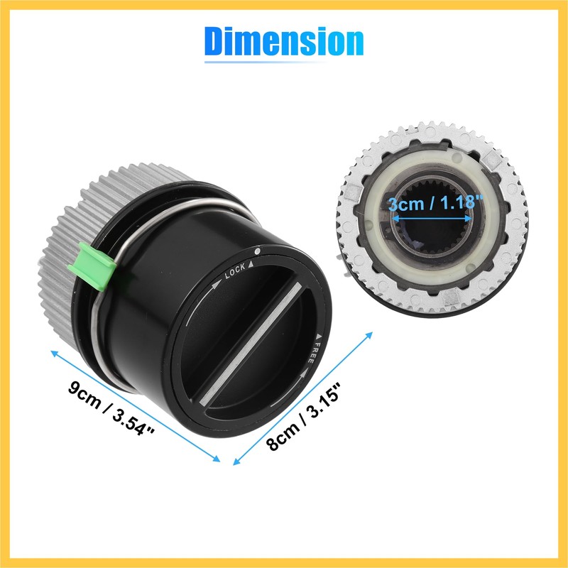 REPAIROCK 1 Pair 4WD Front Manual Wheel Locking Hub 1C3Z-3B396-DA