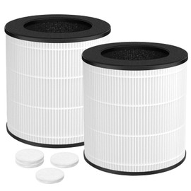 Can-Meageren M03 Air Purifier Replacement Filter Compatible With Mooka M03 Air Purifier, H13 True HEPA Filter, 2 Pack
