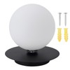 White Glass Globe Ceiling Light 18cm Diameter G9 Base Globe