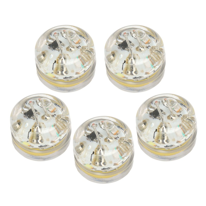 5Pcs Underwater Lure Lamp Compact Lightweight Waterproof LED Fishing Bait