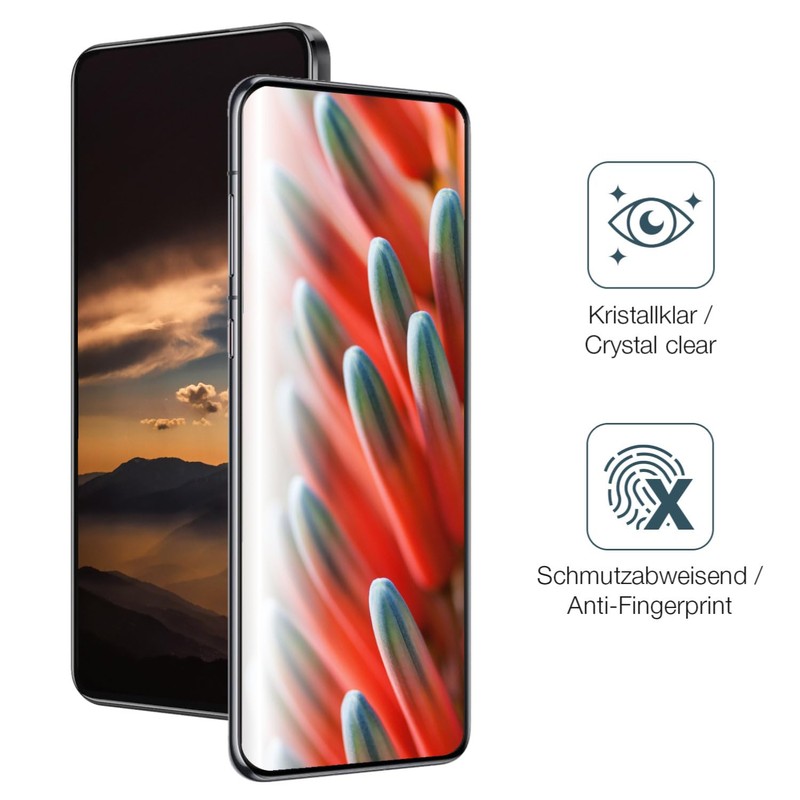 dipos I 2x Displayschutz 9H klar kompatibel mit O2 XDA