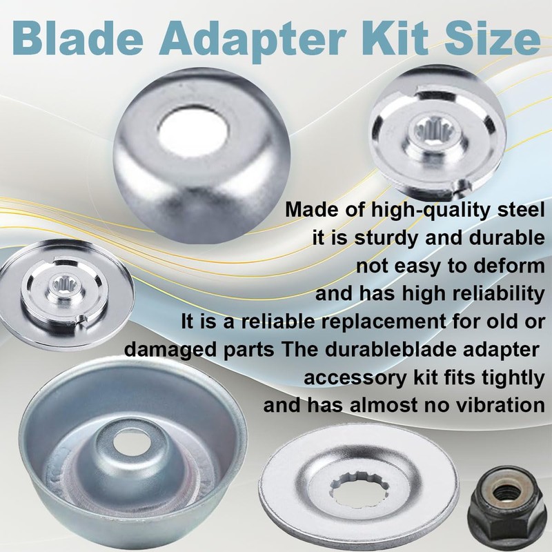 Qiuwanzia Garden Machine Lawn Mower kit Blade Adapter Kit for